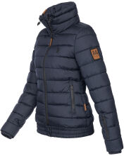Marikoo Poison Damen Steppjacke Stehkragen Navy-Gr.XL