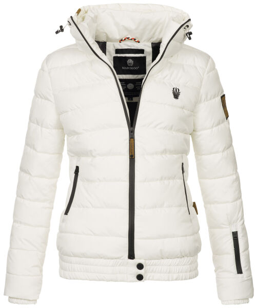 Marikoo Poison Damen Steppjacke Stehkragen Weiß-Gr.XS