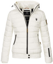 Marikoo Poison Damen Steppjacke Stehkragen Weiß-Gr.XS