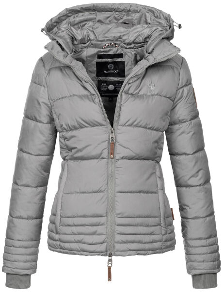 Marikoo Sole ladies winter hooded quilted jacket Grau-Gr.XS