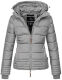 Marikoo Sole ladies winter hooded quilted jacket Grau-Gr.XS