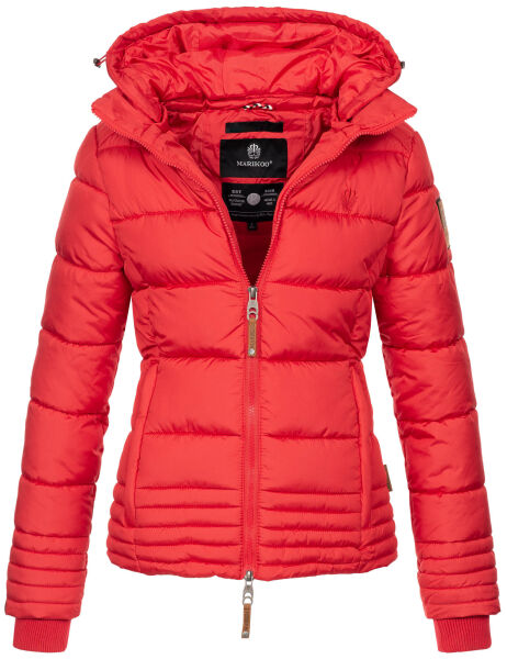 Marikoo Sole Damen Winter Steppjacke mit Kapuze Rot-Gr.XS