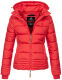 Marikoo Sole Damen Winter Steppjacke mit Kapuze Rot-Gr.XS