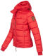 Marikoo Sole Damen Winter Steppjacke mit Kapuze Rot-Gr.XS