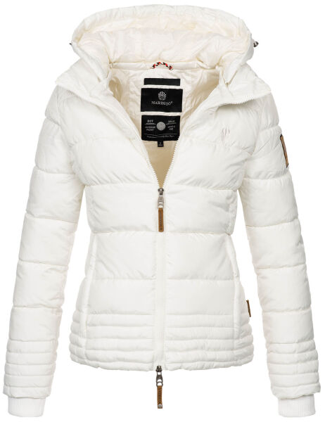 Marikoo Sole ladies winter hooded quilted jacket Weiß-Gr.XS