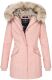 Navahoo Christal ladies winter jacket parka with faux fur - Rosa-Gr.XS