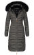 Navahoo Umay ladies long winter jacket with fur collar Anthrazit-Gr.S