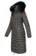 Navahoo Umay ladies long winter jacket with fur collar Anthrazit-Gr.S