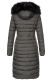 Navahoo Umay ladies long winter jacket with fur collar Anthrazit-Gr.S
