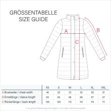 Navahoo Umay Damen lange Winterjacke mit Fellkragen Anthrazit-Gr.L