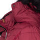 Navahoo Umay Damen lange Winterjacke mit Fellkragen Bordeaux-Gr.M