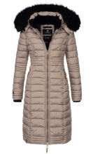 Navahoo Umay Damen lange Winterjacke mit Fellkragen...