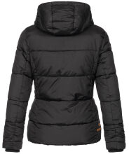 Navahoo Megan Damen Winter Steppacke mit Kapuze Schwarz-Gr.XL