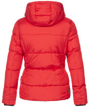 Navahoo Megan ladies winter hooded quilted jacket Rot-Gr.S