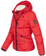 Navahoo Megan ladies winter hooded quilted jacket Rot-Gr.XL