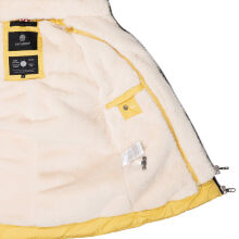 Navahoo Megan ladies winter hooded quilted jacket Gelb-Gr.M