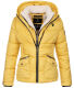 Navahoo Megan ladies winter hooded quilted jacket Gelb-Gr.XL
