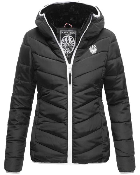 Navahoo Elva leichte Damen Stepp Jacke Schwarz Größe L - Gr. 40