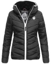 Navahoo Elva leichte Damen Stepp Jacke Schwarz Größe L - Gr. 40