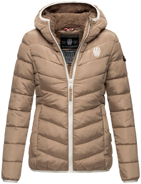 Navahoo Elva Ladies Quilted Jacket B675 Taupe Size XXL - Size 44