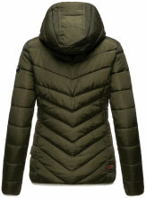 Navahoo Elva Ladies Quilted Jacket B675 Olive Size S - Size 36