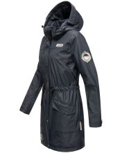 Navahoo Deike Damen Regenjacke Regenmantel lang Teddyfell