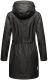 Navahoo Deike Damen Regenjacke Regenmantel lang Teddyfell Schwarz-Gr.L