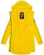 Navahoo Deike Damen Regenjacke Regenmantel lang Teddyfell Gelb-Gr.XL