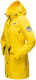 Navahoo Deike Damen Regenjacke Regenmantel lang Teddyfell Gelb-Gr.XL