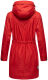 Navahoo Deike Damen Regenjacke Regenmantel lang Teddyfell Rot-Gr.XS