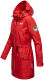 Navahoo Deike ladies rain jacket raincoat long teddy fur