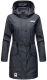 Navahoo Deike Damen Regenjacke Regenmantel lang Teddyfell Navy-Gr.XS