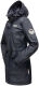 Navahoo Deike Damen Regenjacke Regenmantel lang Teddyfell Navy-Gr.XS