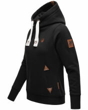 Navahoo ladies hooded sweatshirt pullover - Black-Gr.M