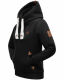 Navahoo ladies hooded sweatshirt pullover - Black-Gr.XL