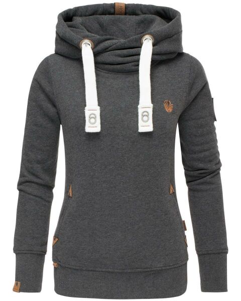 Navahoo ladies hooded sweatshirt pullover - Dark Gray-Gr.M