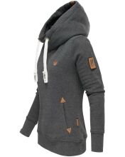 Navahoo ladies hooded sweatshirt pullover - Dark Gray-Gr.M