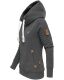 Navahoo ladies hooded sweatshirt pullover - Dark Gray-Gr.M