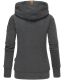 Navahoo ladies hooded sweatshirt pullover - Dark Gray-Gr.M