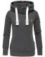 Navahoo ladies hooded sweatshirt pullover - Dark Gray-Gr.L