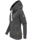 Navahoo ladies hooded sweatshirt pullover - Dark Gray-Gr.L