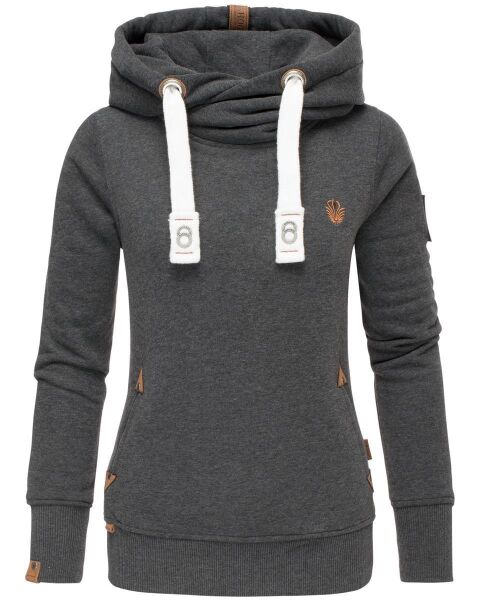 Navahoo ladies hooded sweatshirt pullover - Dark Gray-Gr.XXL