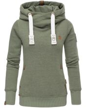 Navahoo ladies hooded sweatshirt pullover - Khaki-Gr.S