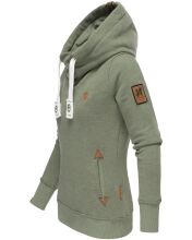 Navahoo ladies hooded sweatshirt pullover - Khaki-Gr.S