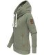 Navahoo ladies hooded sweatshirt pullover - Khaki-Gr.S