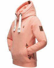 Navahoo ladies hooded sweatshirt pullover - Apricot-Gr.S