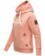 Navahoo ladies hooded sweatshirt pullover - Apricot-Gr.S