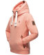 Navahoo Damen Sweatshirt Hoodie mit Kapuze Apricot Größe L - Gr. 40