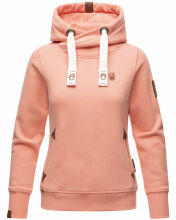 Navahoo Damen Sweatshirt Hoodie mit Kapuze Apricot Größe XL - Gr. 42