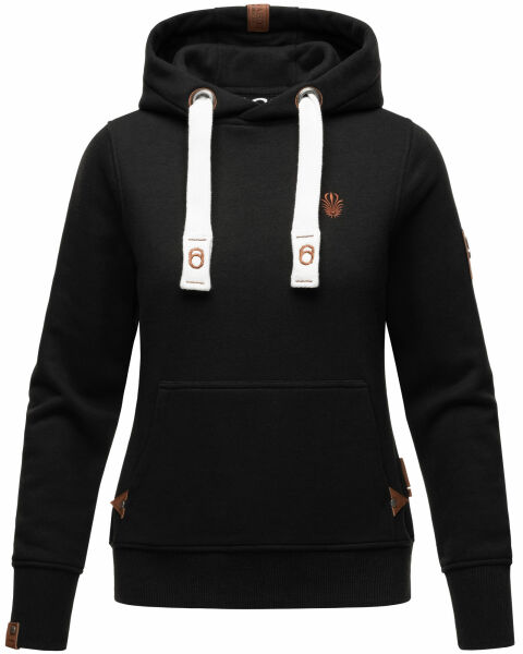 Navahoo Damlaa Damen Kapuzenpullover Sweatshirt Hoodie Schwarz Größe L - Gr. 40